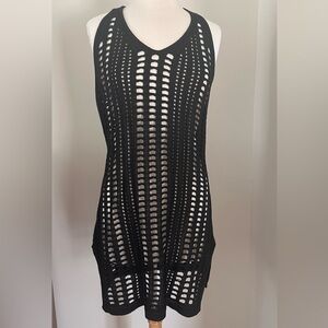 Black Sleeveless Crochet Top